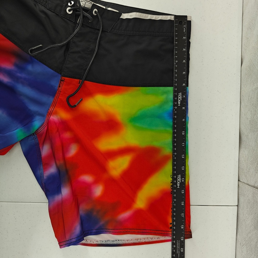 Billabong Board Shorts Mens 34 Rainbow Tie Dye Platinum X PX2 Stretch H2 Repel - Picture 5 of 12